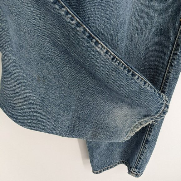 Levis VTG Loose Fit 545 Jeans 34x34 Gold Tab High Rise Denim 100% Cotton Blue - Picture 7 of 12